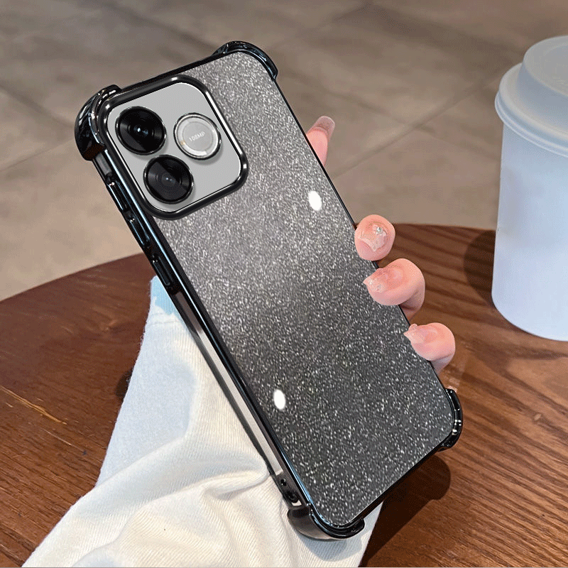 Phone Cases Honor - Glitter Plating Protective Cover For Honor