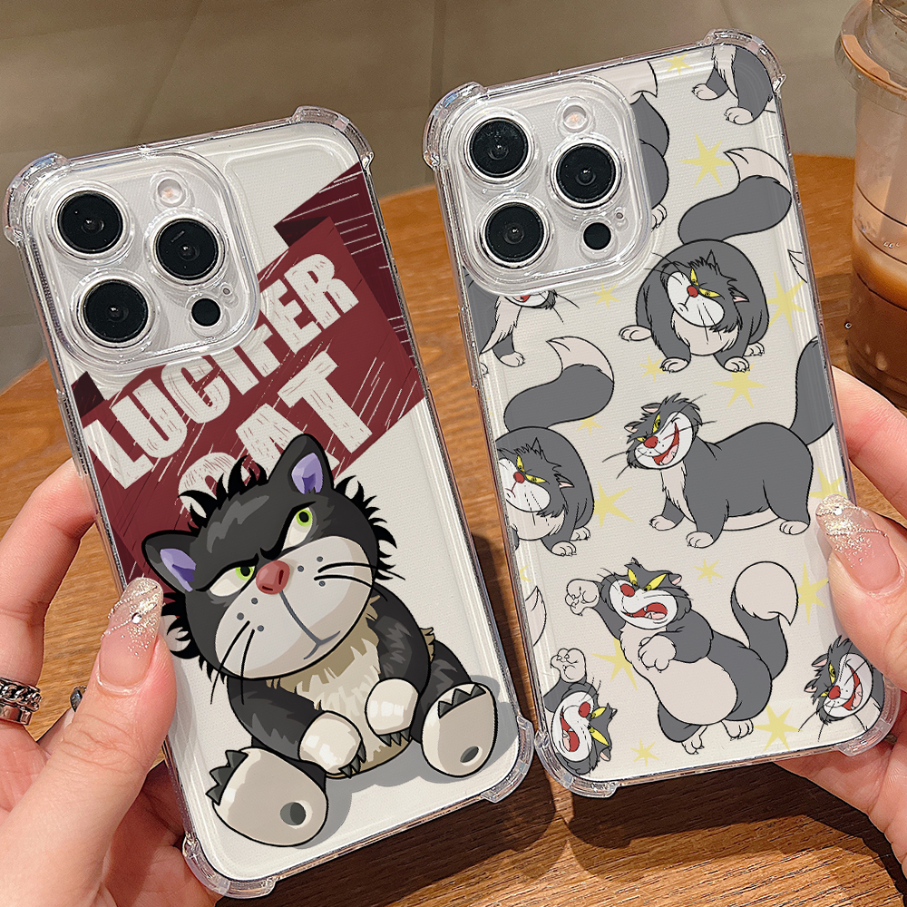 Phone Cases Quirky - Funny Lucifer Cat Phone Case for