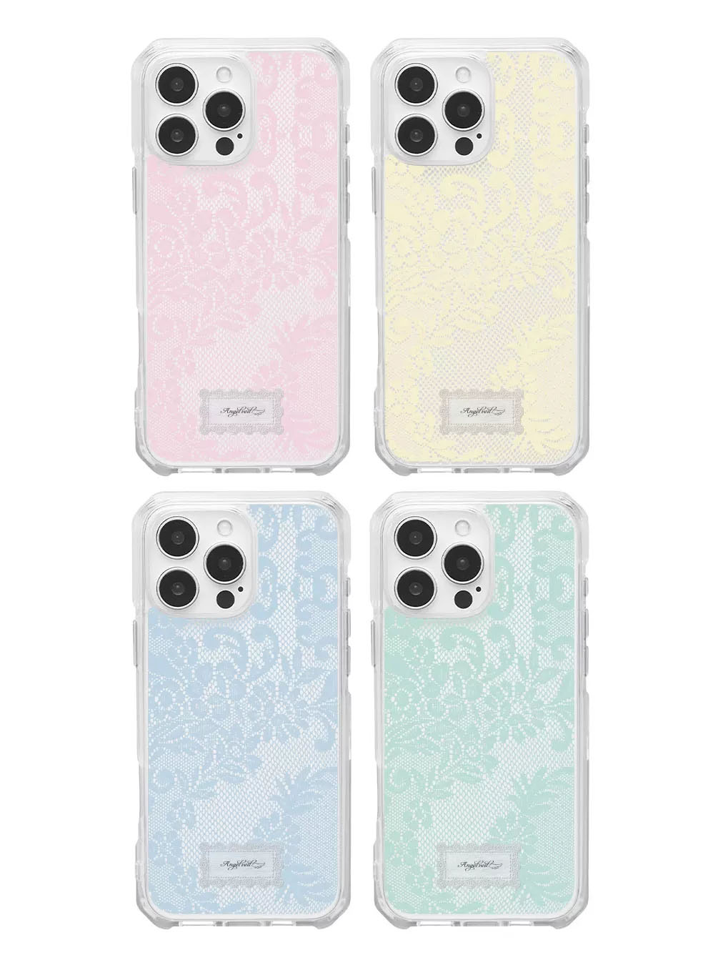 Phone Cases Korean - Korean Ins Colored Lace Sweet Girl