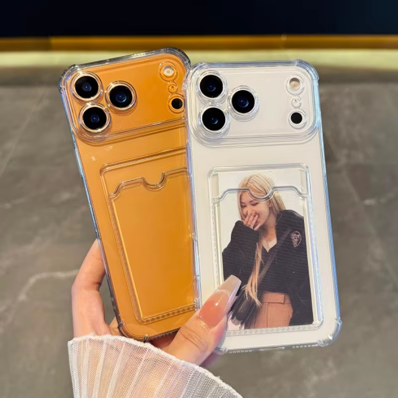 Phone Cases Quality - Transparent Card Slot Holder Case For