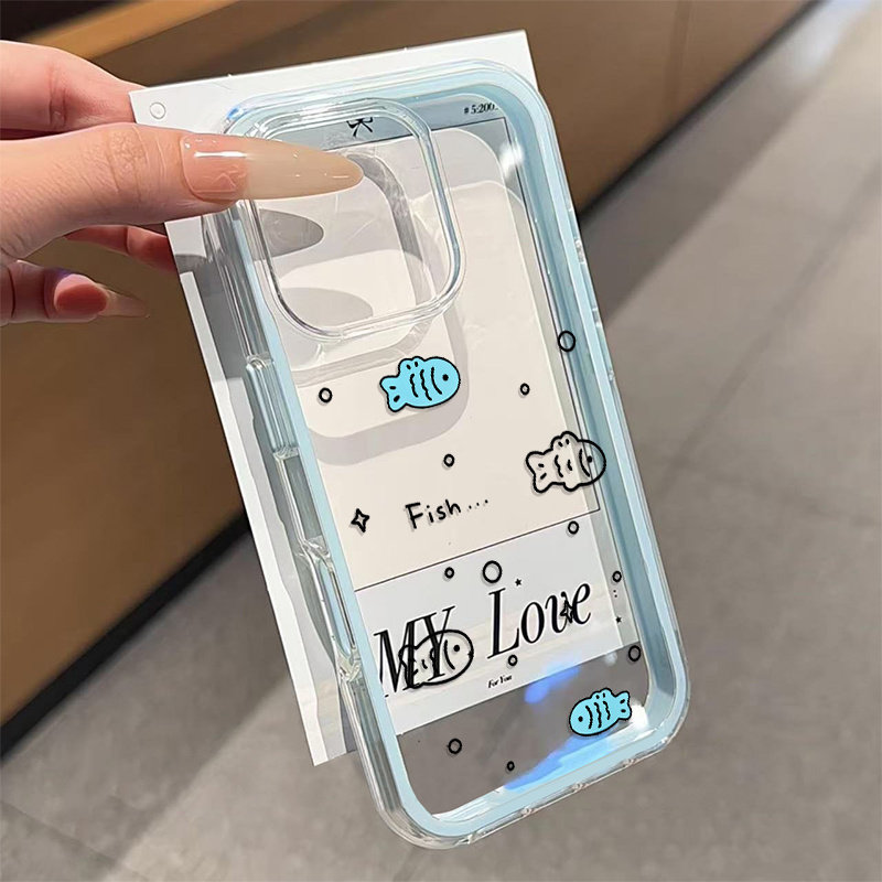 Phone Cases Galaxy S26 - Simple Cute Little Fish 2in1 Clear