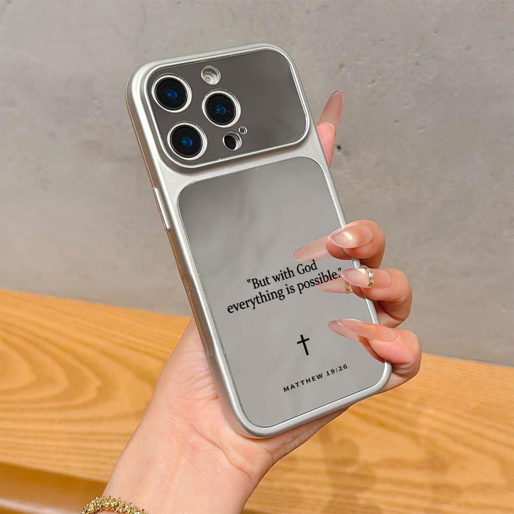 Phone Cases Protective - Christian Bible Verse Makeup Mirror Phone