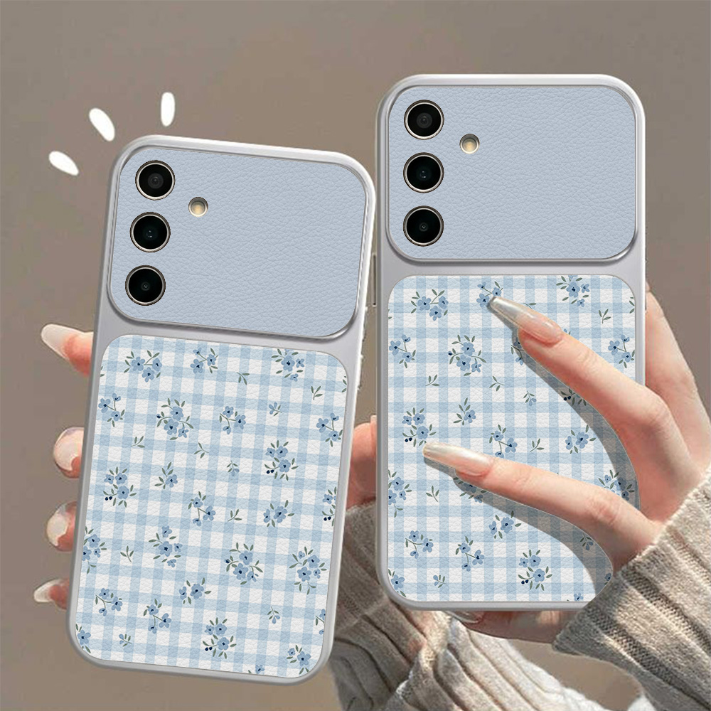 Phone Cases Galaxy S26 - Blue Folwer Phone Case For Samsung