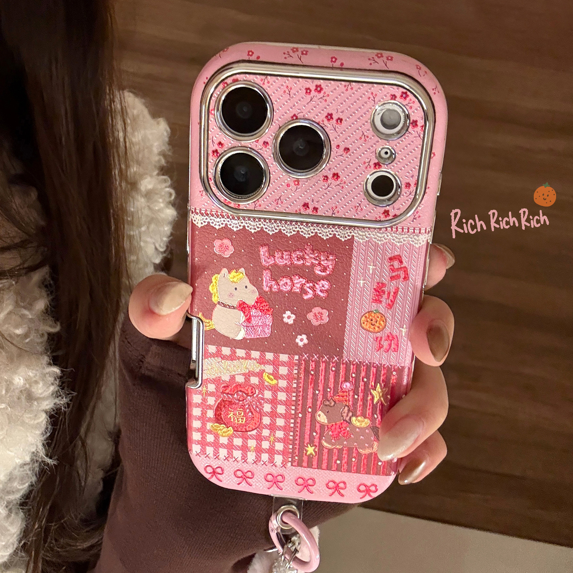 Korean Cartoon Horse Splicing  - đánh giá và giá Phone Cases Horse