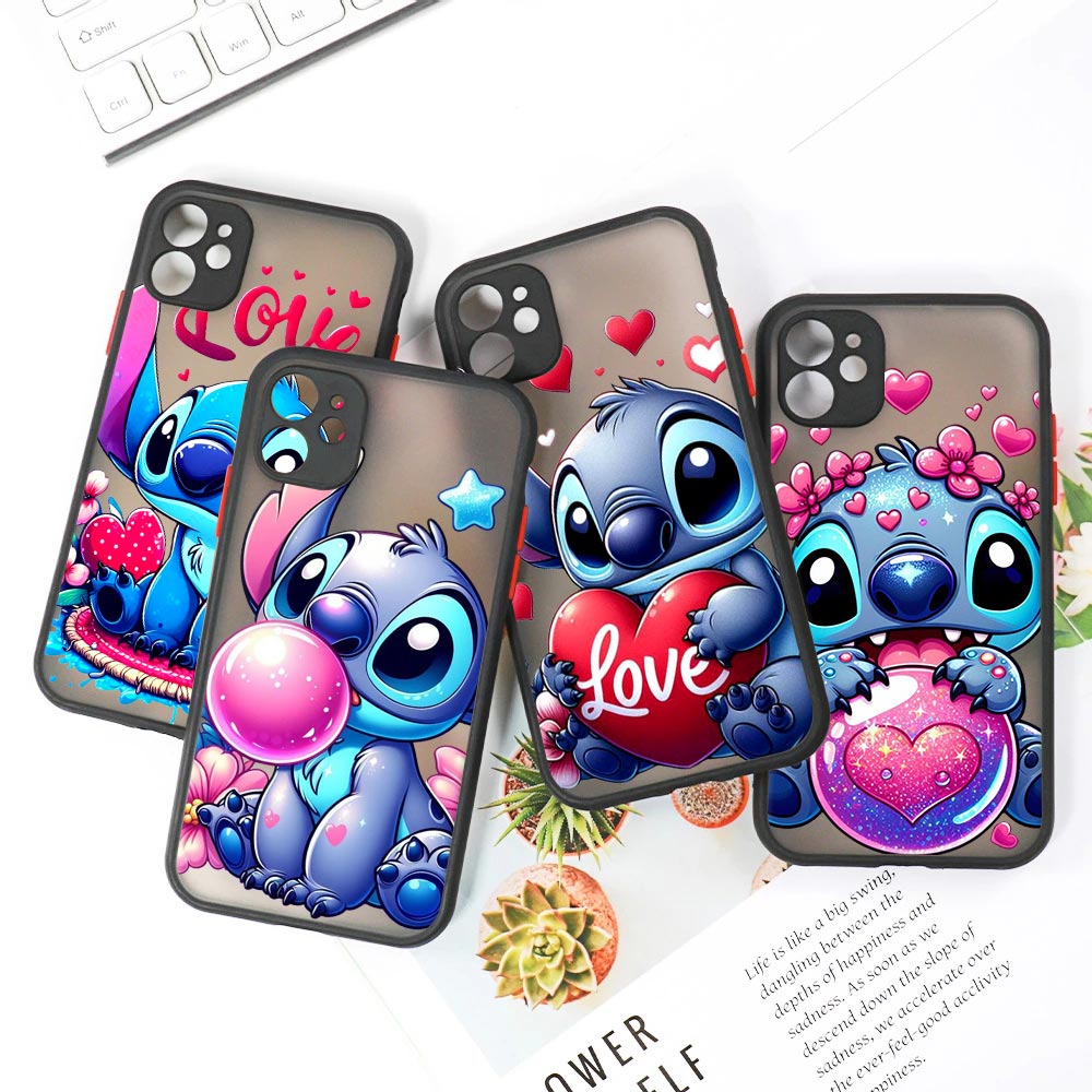 Cute Stitch Love Matte Translu - đánh giá và giá Phone Cases Disney