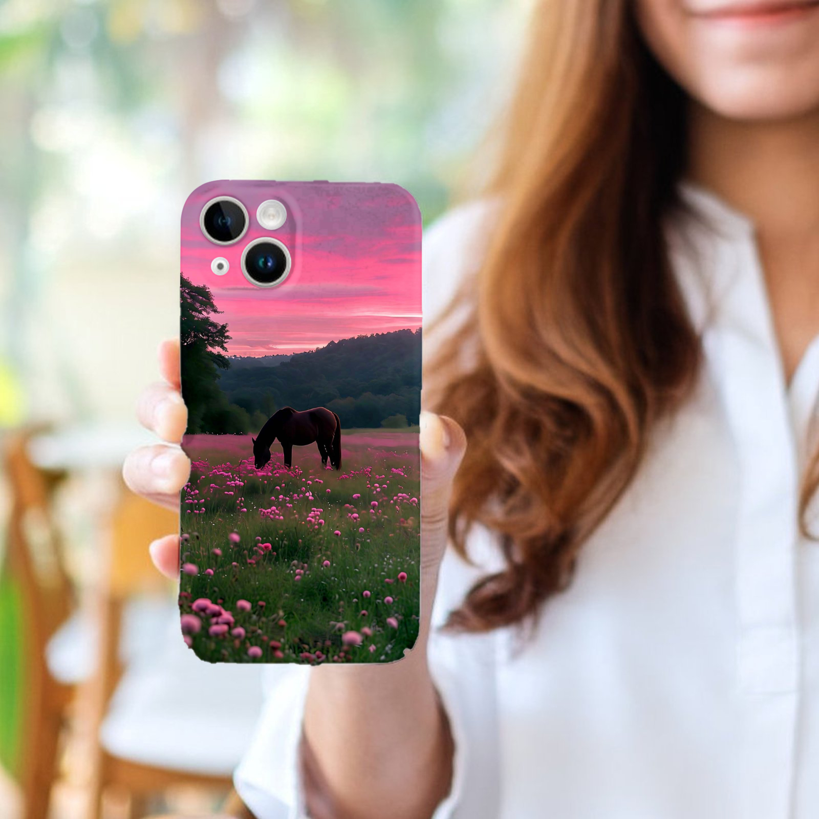 Horse In Flower Field, Phone C - đánh giá và giá Phone Cases Horse
