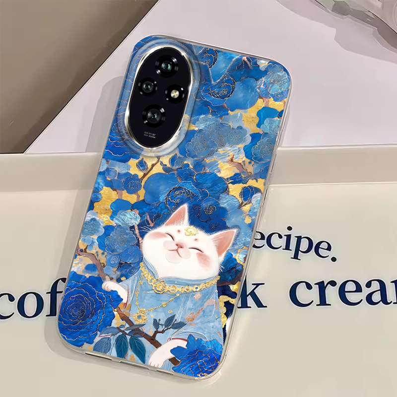 Lucky Cat Blue Rose Sparkle Ca - đánh giá và giá Phone Cases Honor