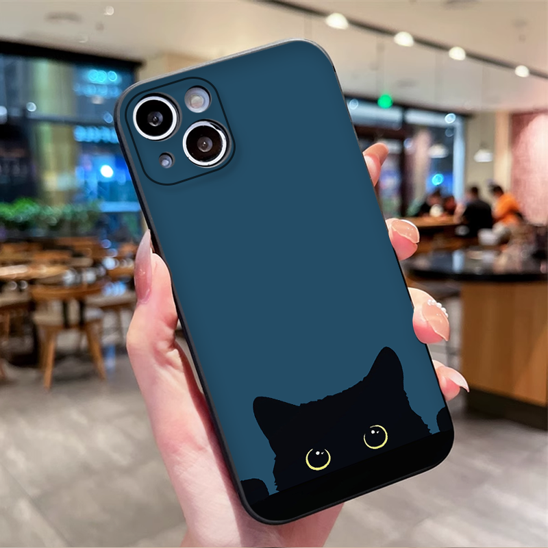 Cartoon Black White Cat Lovers - đánh giá và giá Phone Cases For Motorola