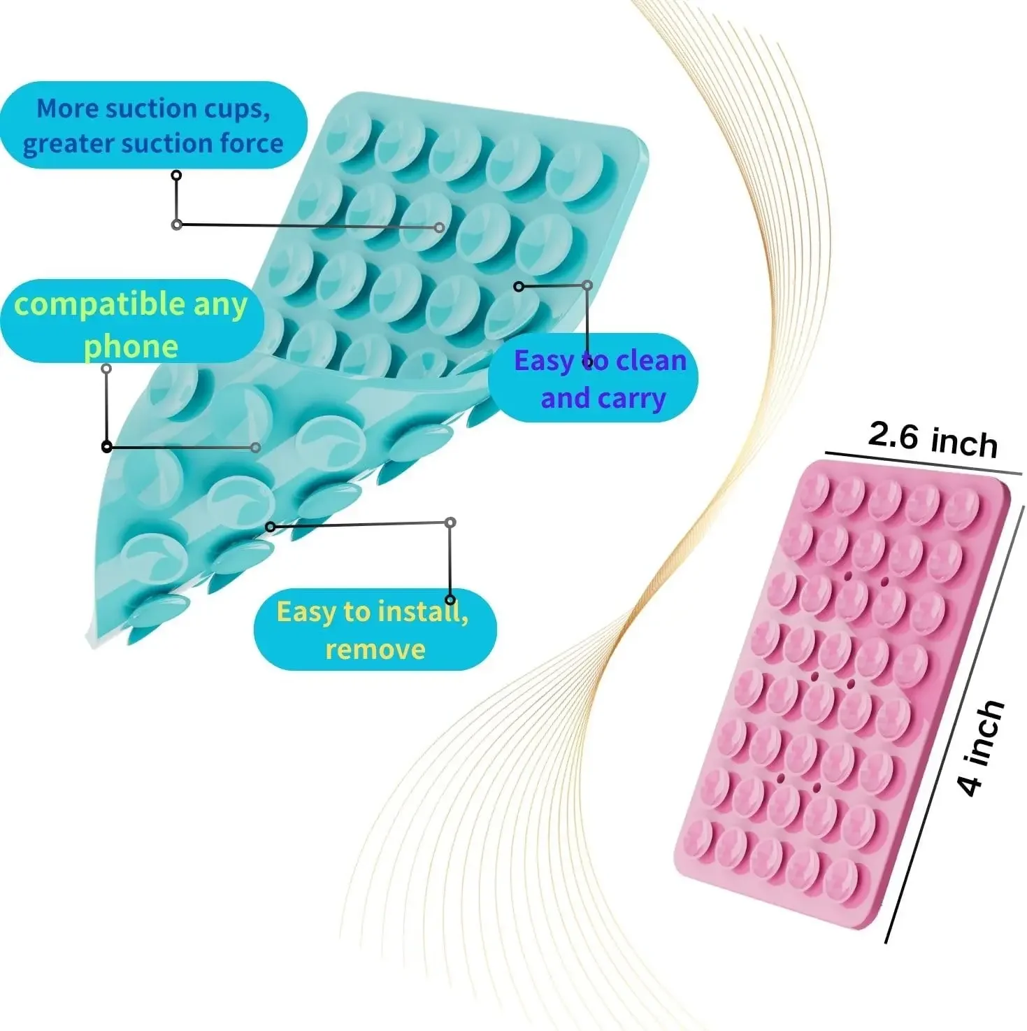 Double-Sided Suction Cup Phone - đánh giá và giá Phone Cases Rubber