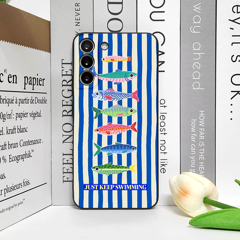Cute Striped Pattern Sardines  - đánh giá và giá Phone Cases For Motorola