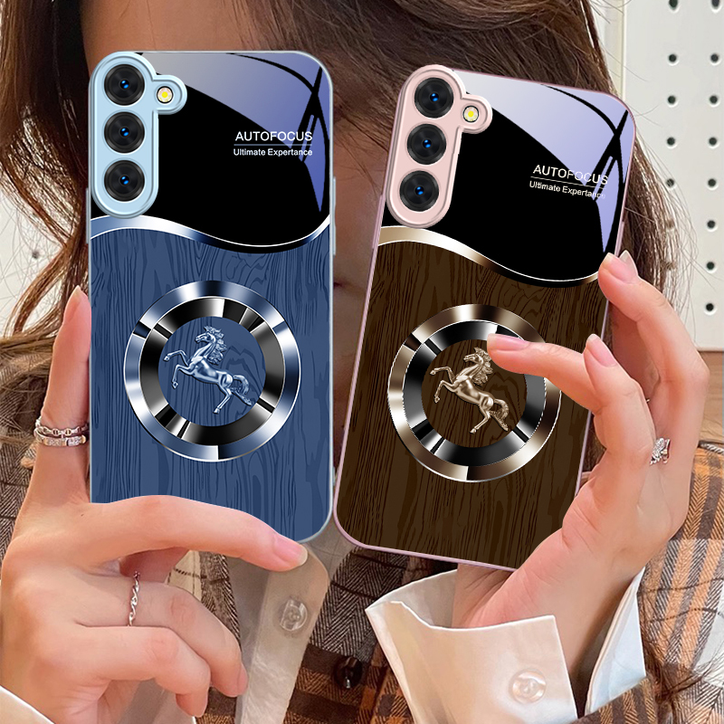 Silver Leaping Blue Horse For  - đánh giá và giá Phone Cases Horse