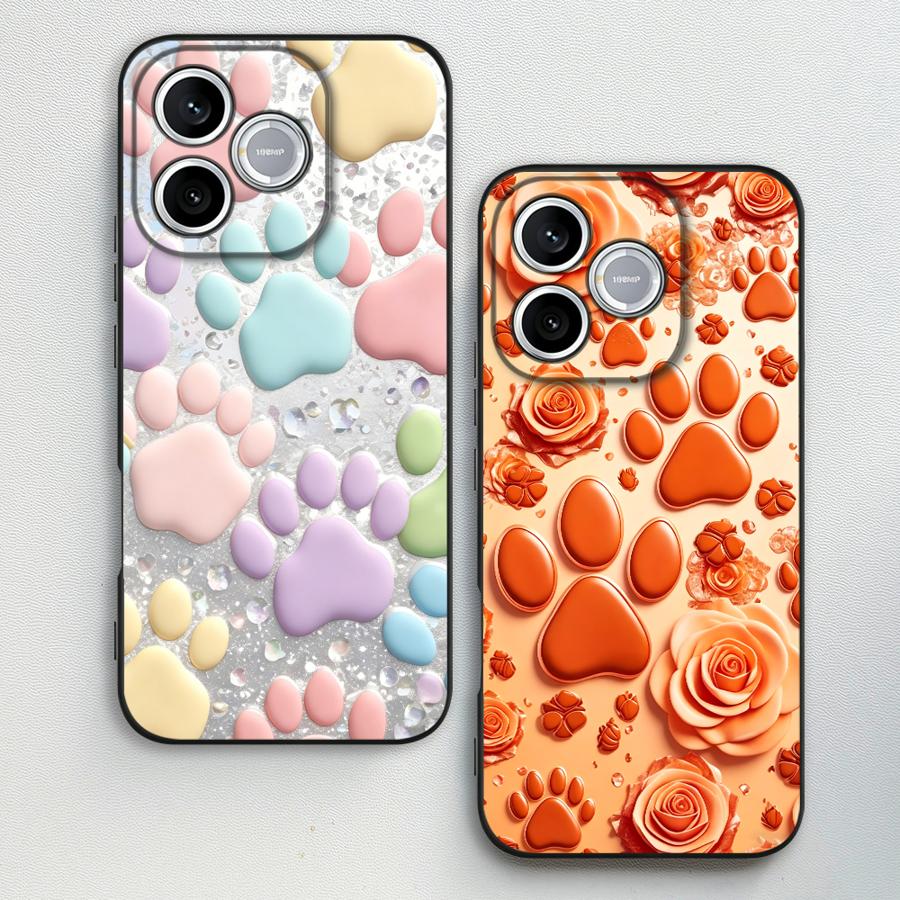 Orange Rose Paw Print Funda Ph - đánh giá và giá Phone Cases Honor
