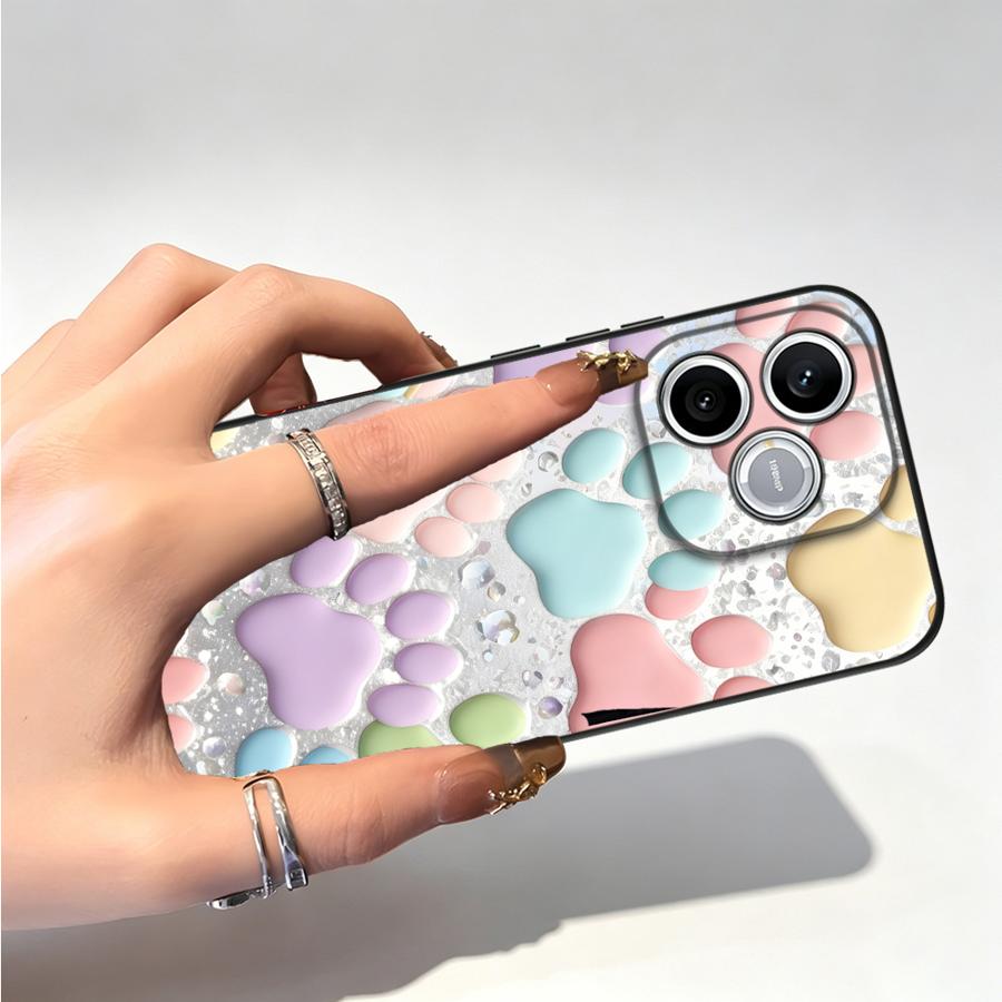 Orange Rose Paw Print Funda Ph - đánh giá và giá Phone Cases Honor