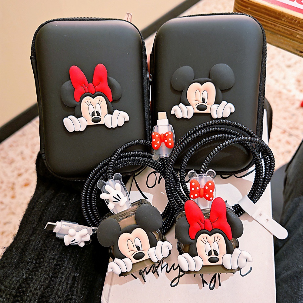 Cute Mickey Minnie Cable Prote - đánh giá và giá Phone Cases Rubber