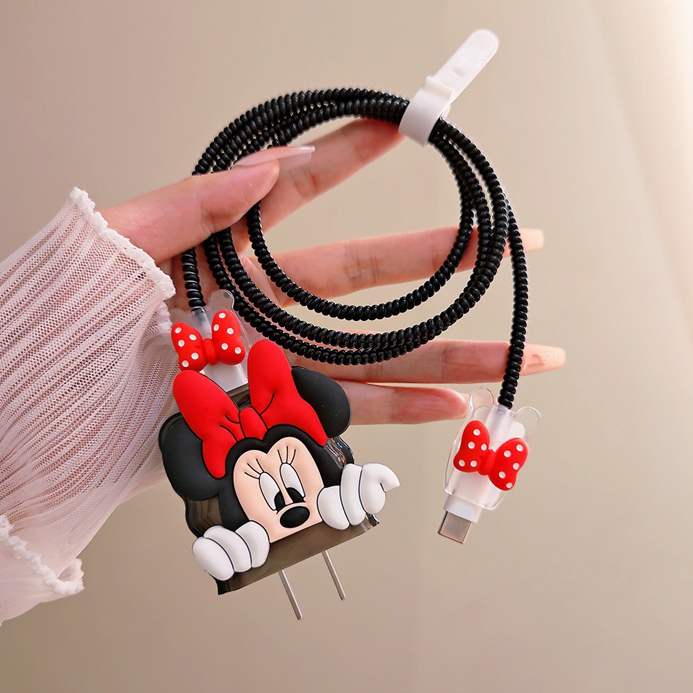Cute Mickey Minnie Cable Prote - đánh giá và giá Phone Cases Rubber