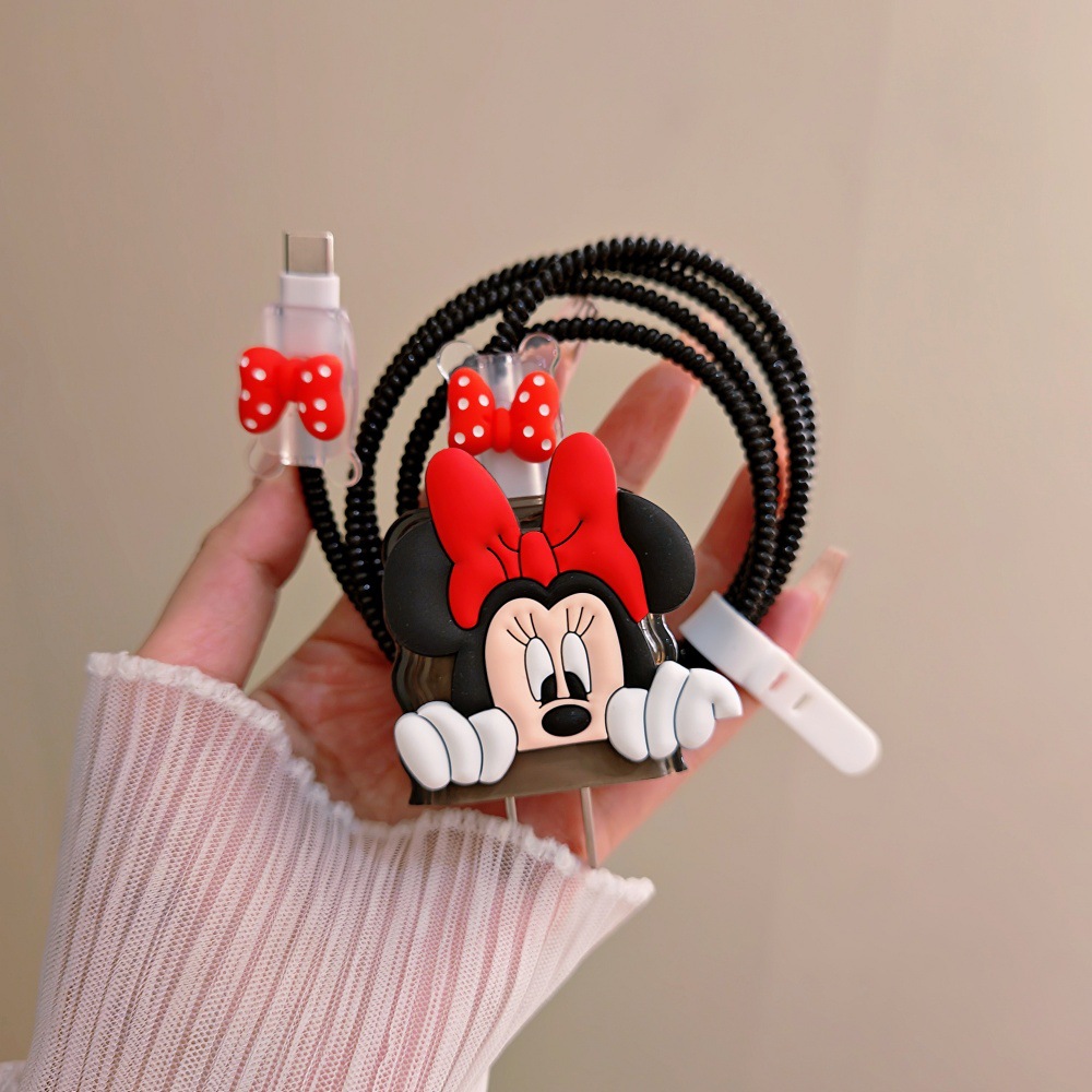 Cute Mickey Minnie Cable Prote - đánh giá và giá Phone Cases Rubber