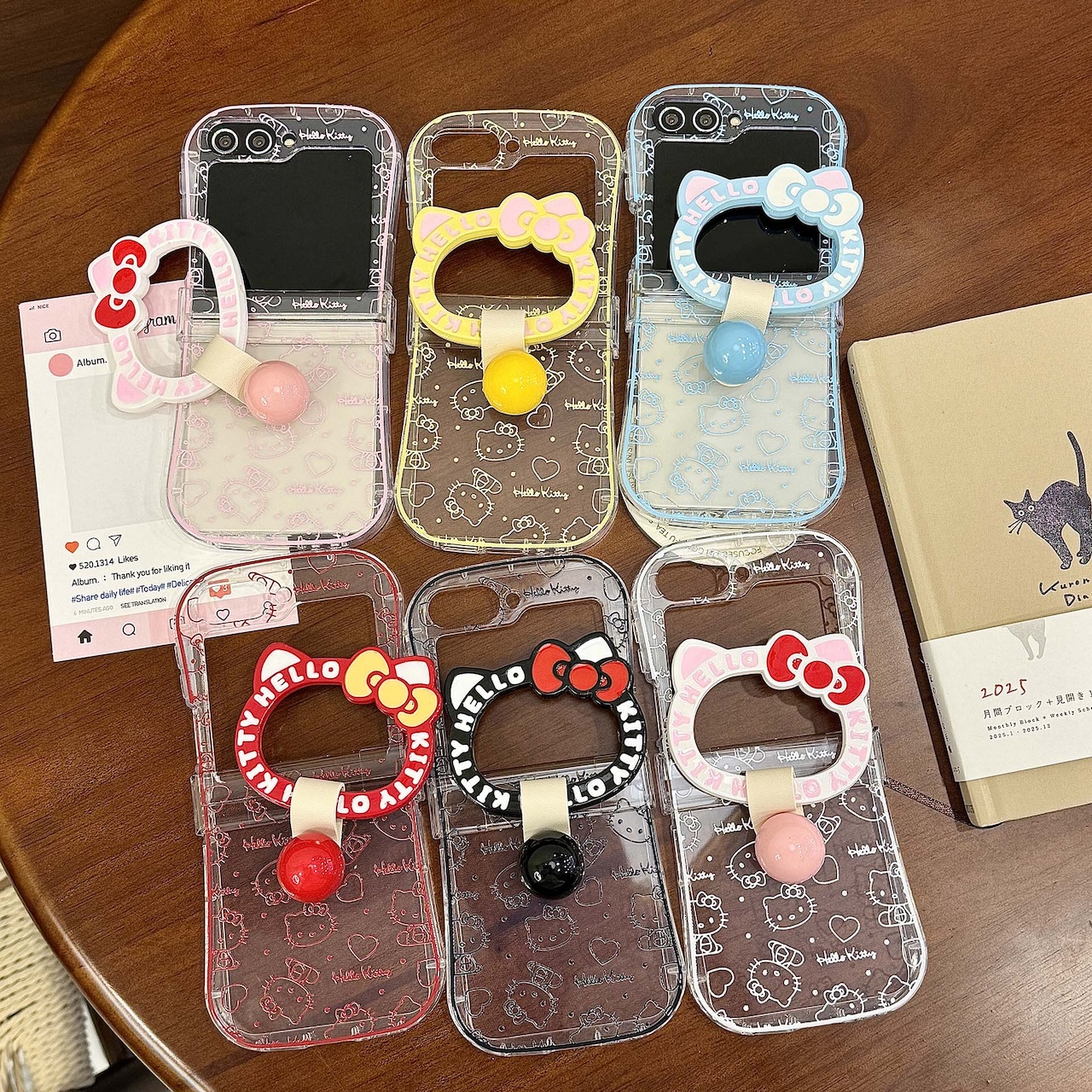 Outline Print For Hello Kitty  - đánh giá và giá Ring Stand Case