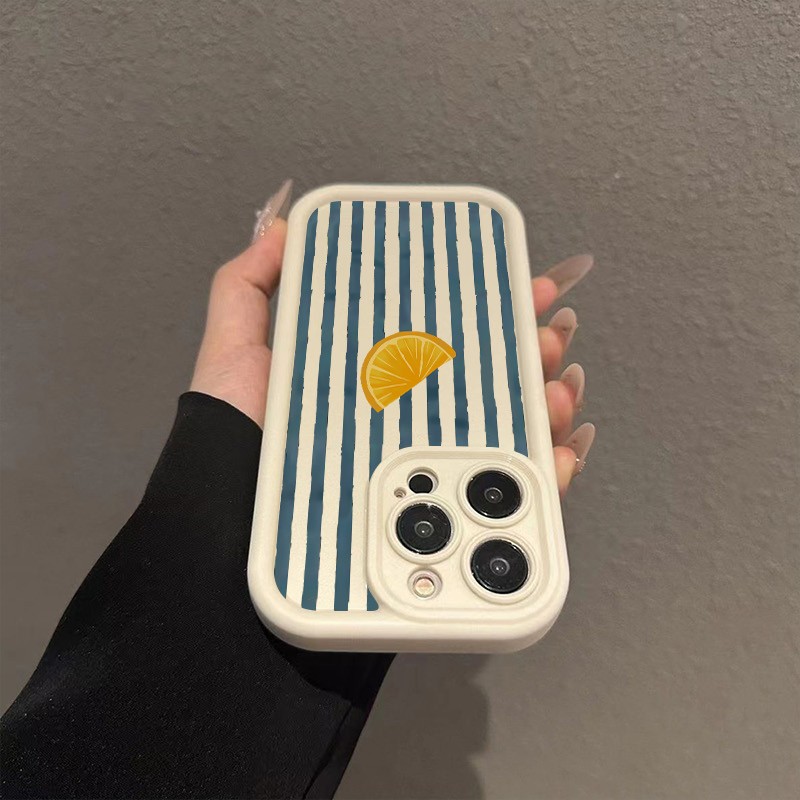 Striped Lemon Slice Pattern Ph - đánh giá và giá Phone Cases Protective