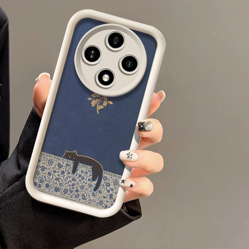 Artistic Cute Black Cat Stripe - đánh giá và giá Phone Cases Honor