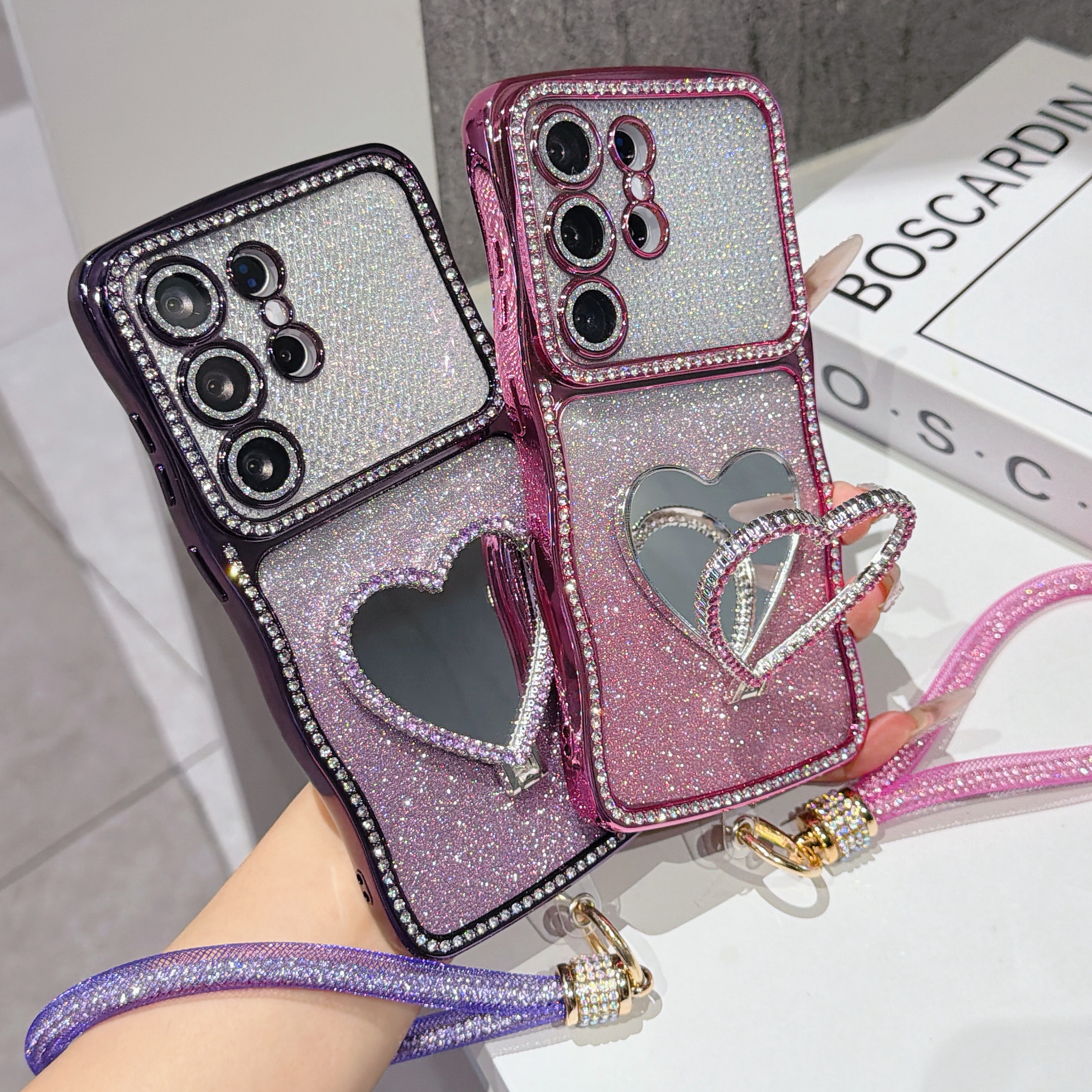 Gradient Glitter Rhinestone Ph - đánh giá và giá Phone Cases With Stand