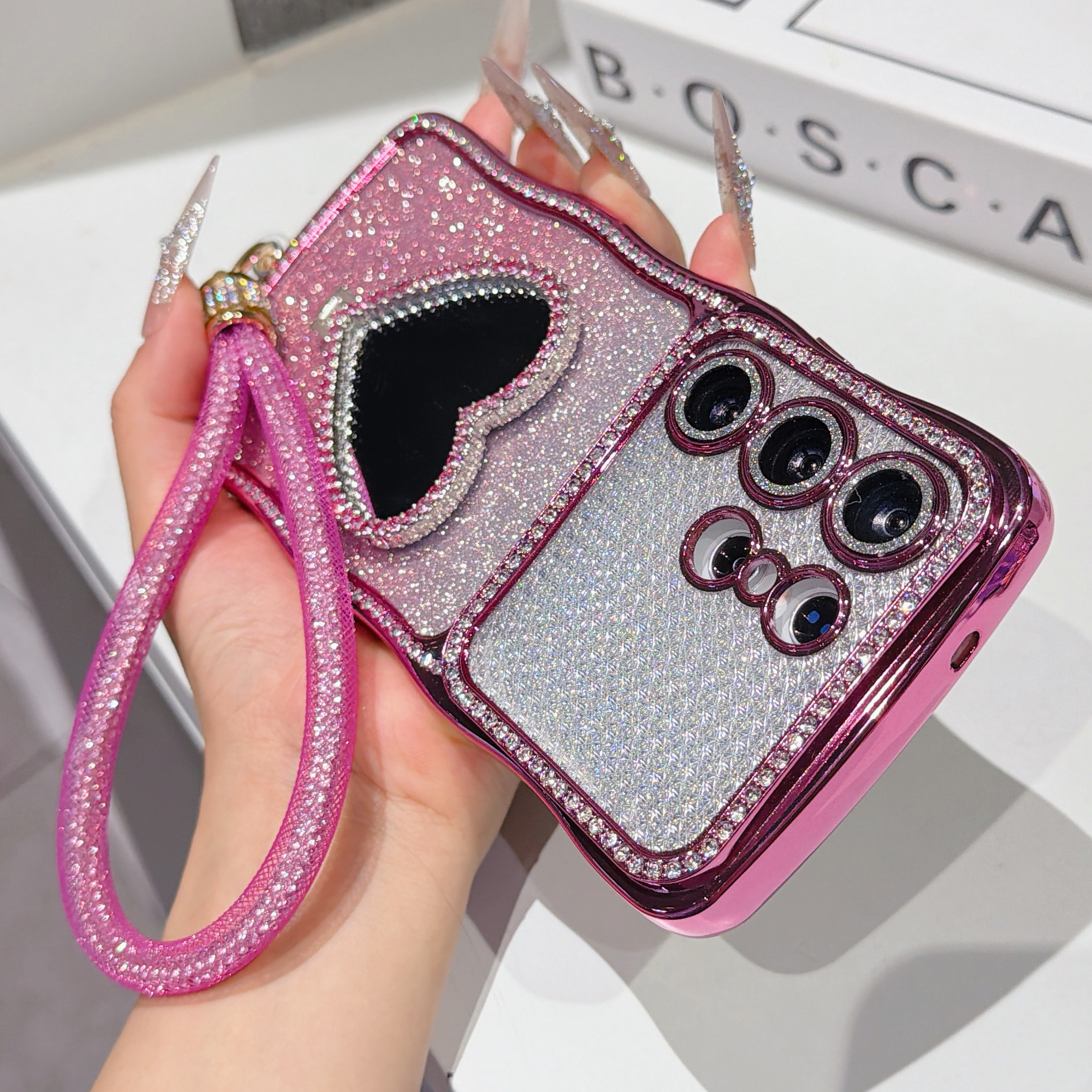 Gradient Glitter Rhinestone Ph - đánh giá và giá Phone Cases With Stand