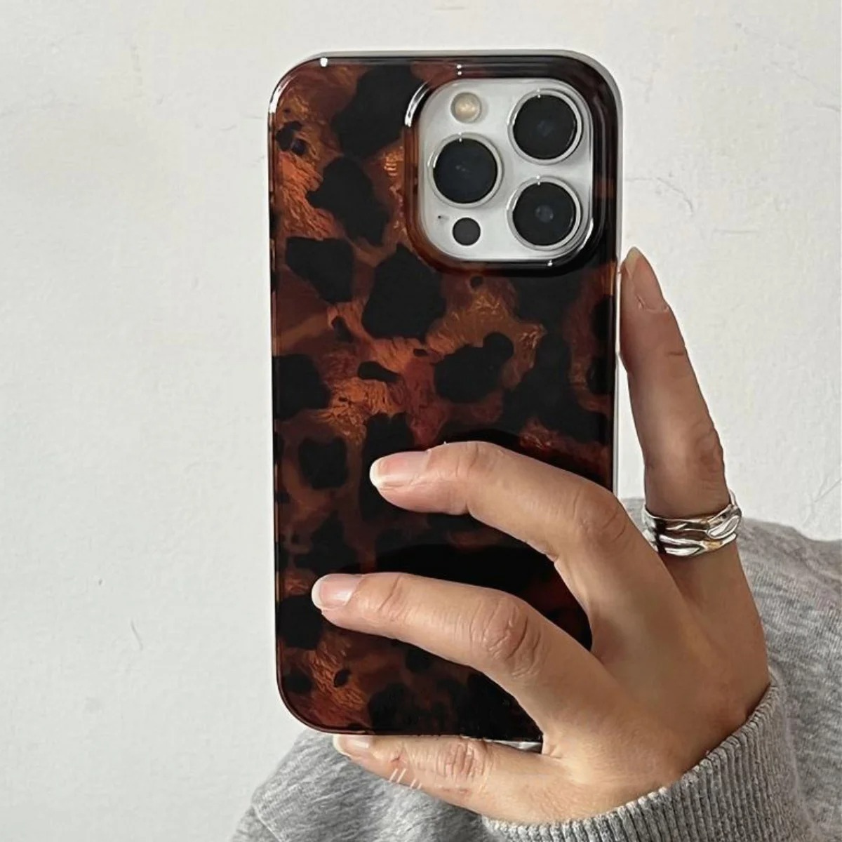 Retro Amber Texture Laser Phon - đánh giá và giá Phone Cases Protective