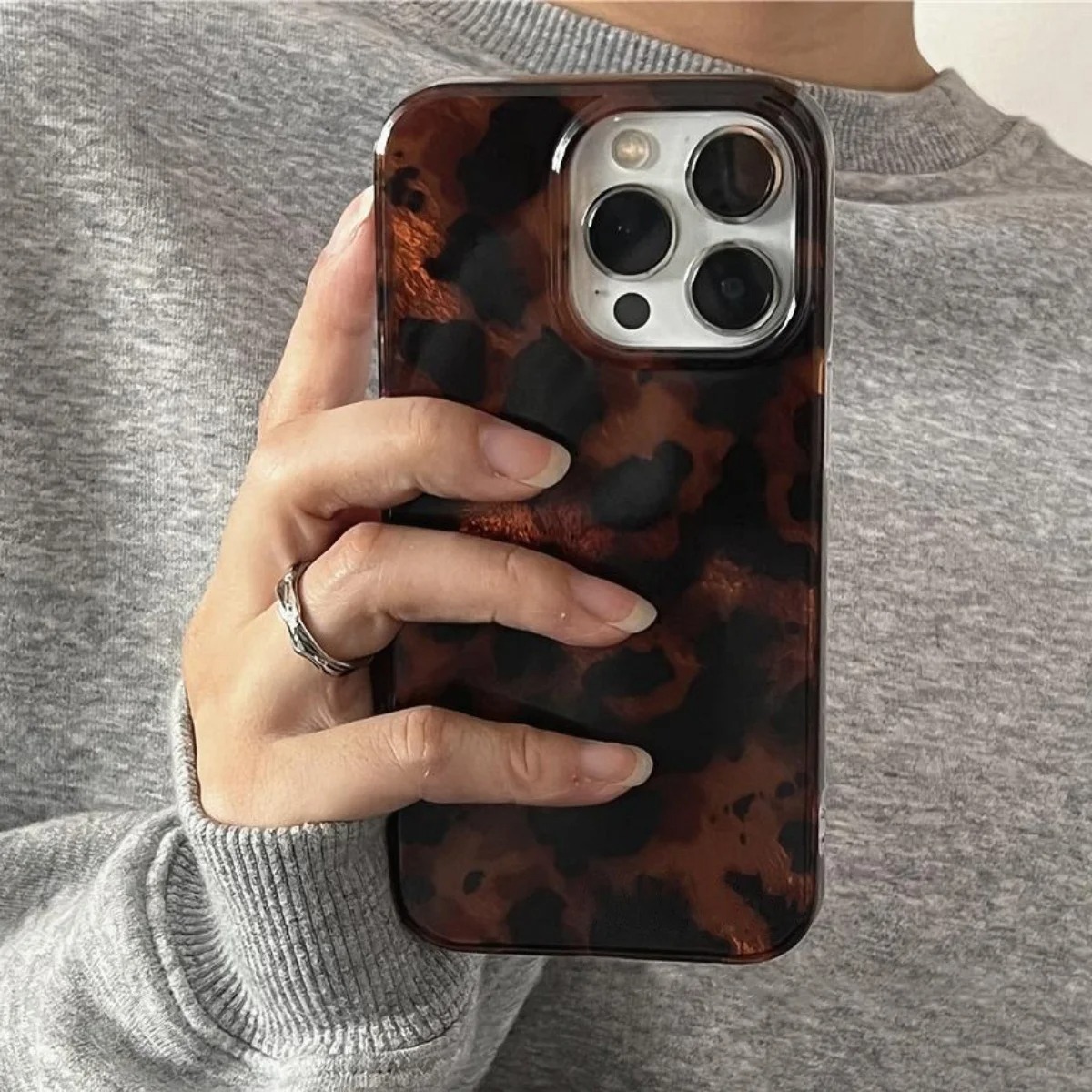 Retro Amber Texture Laser Phon - đánh giá và giá Phone Cases Protective