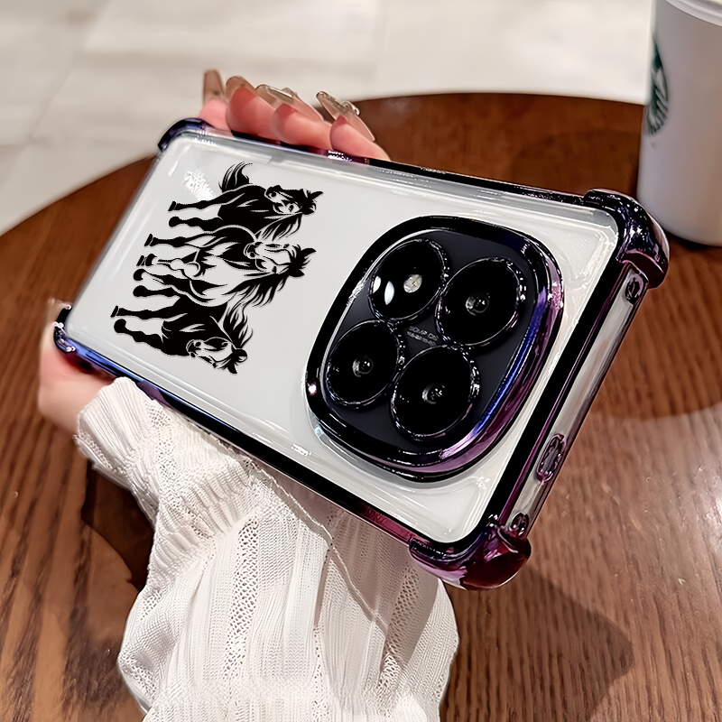 Plating Clear Soft Phone Case  - đánh giá và giá Phone Cases Horse