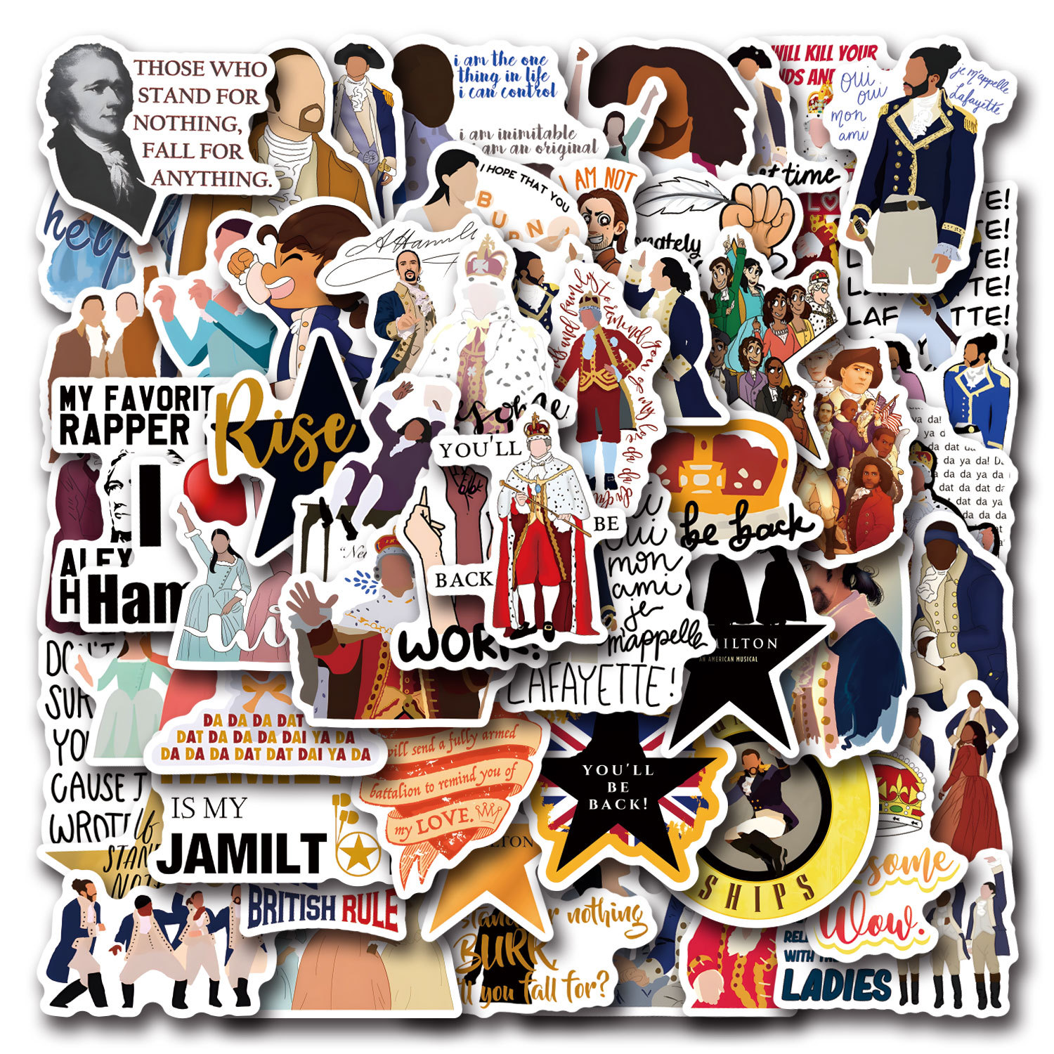 55PCS Hamilton Musical Cartoon - đánh giá và giá Phone Cases Hamilton