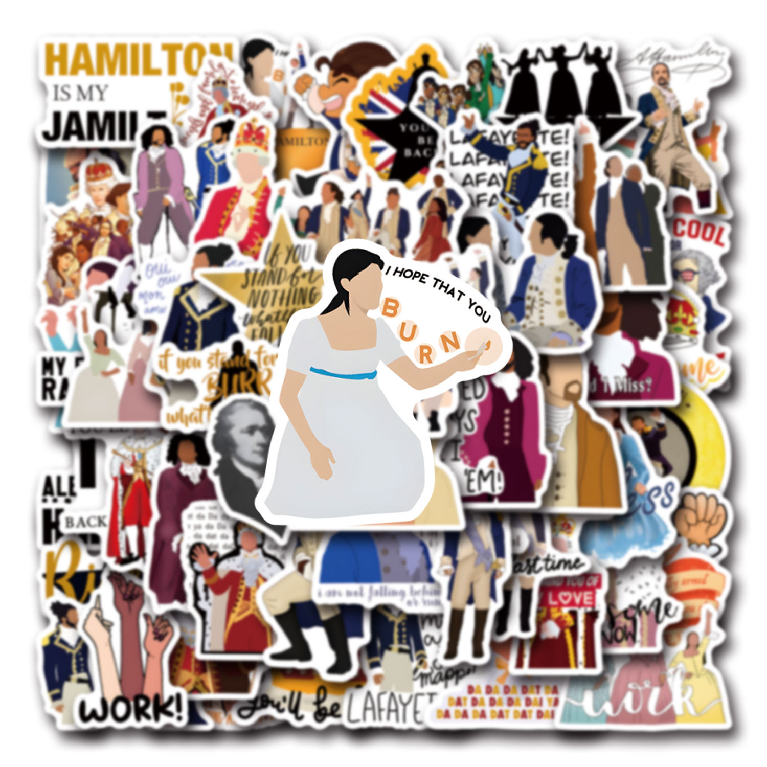 55PCS Hamilton Musical Cartoon - đánh giá và giá Phone Cases Hamilton