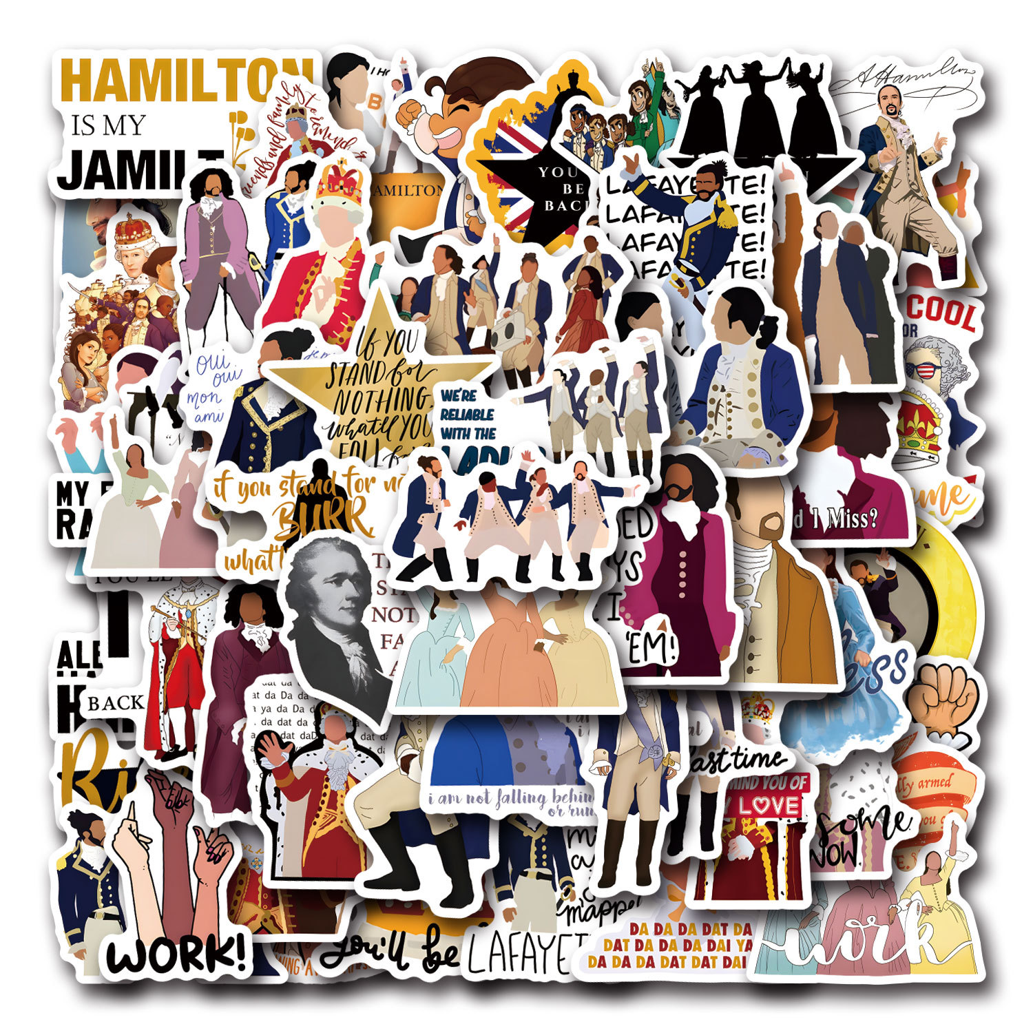 55PCS Hamilton Musical Cartoon - đánh giá và giá Phone Cases Hamilton